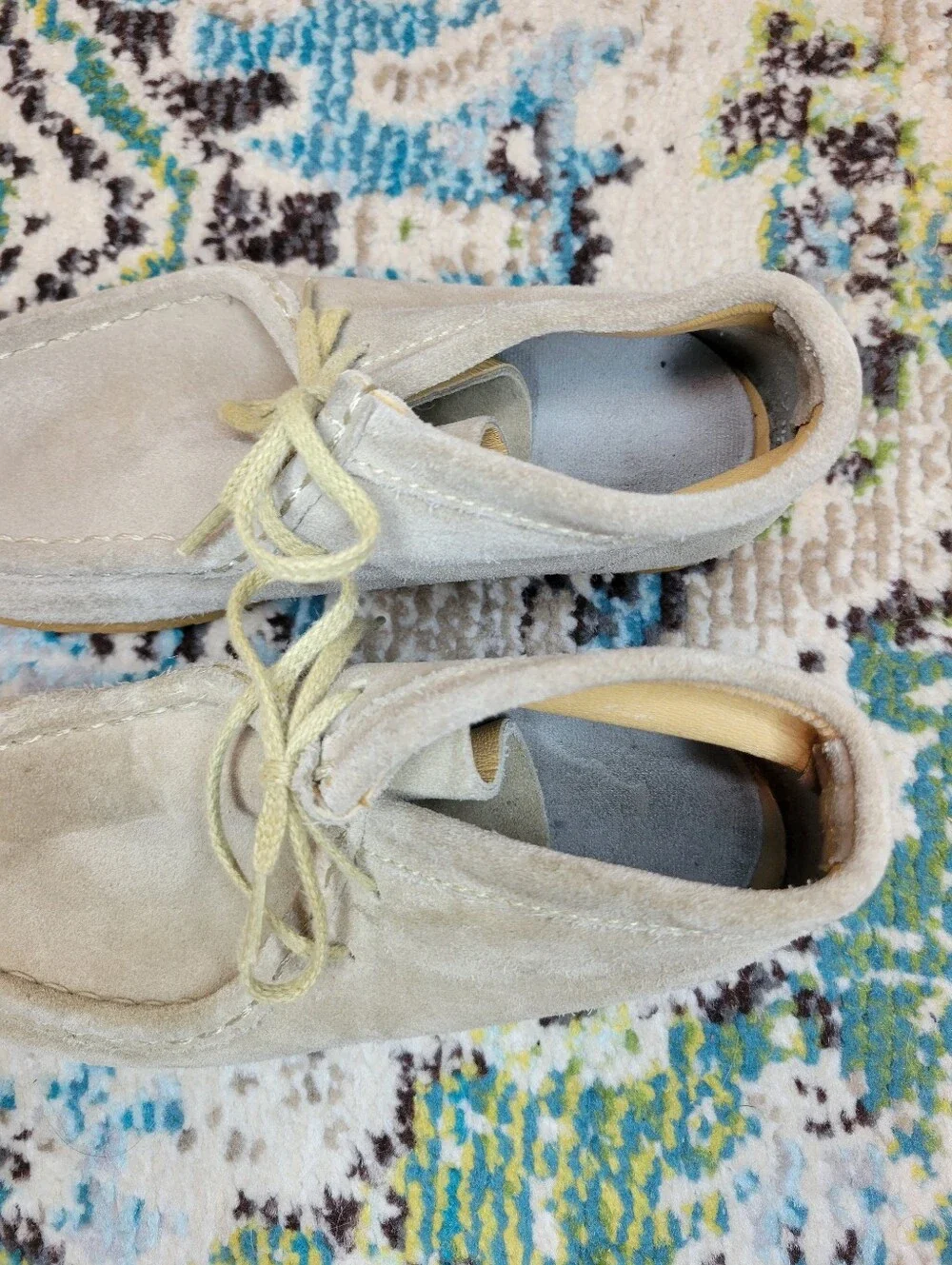 Clarks Wallabee Light Maple Suede Boots, Size Youth 2.5
